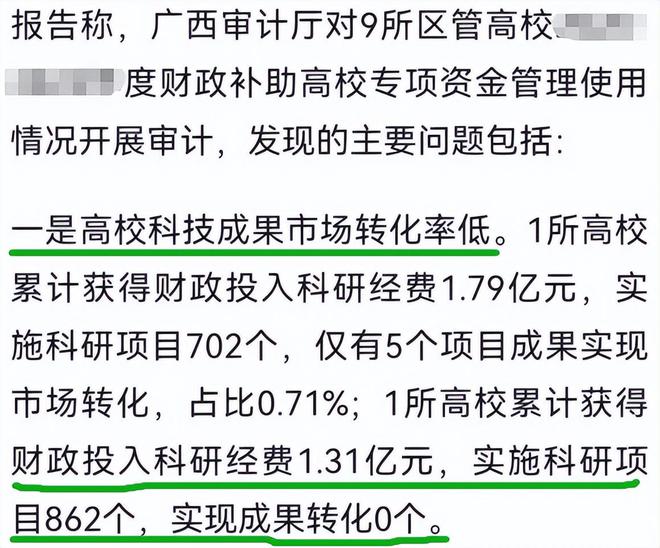 米乐 M6米乐花131亿搞科研却颗粒无收广西某高校遭痛批网友观点很犀利(图3)