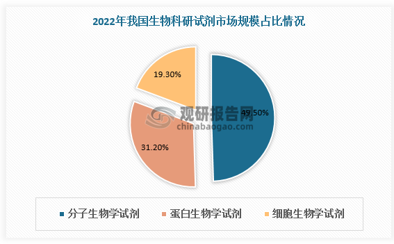 米乐 M6米乐2023年我国生物科研试剂行业现状分析 分子生物试剂占主导 整体市场较为分散(图3)