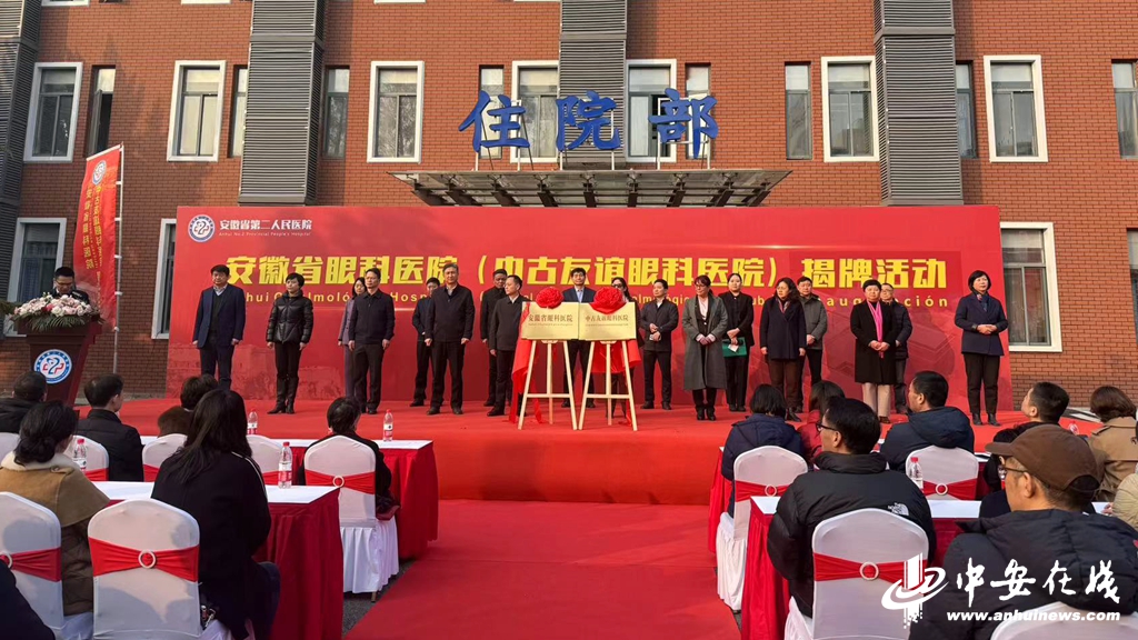 安徽省眼科医院揭牌开诊(图1)