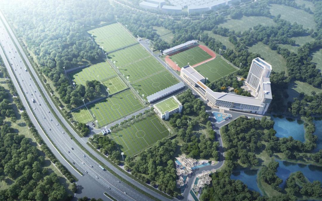 广州市国家级青少年足球训练基地教研楼封顶(图3)