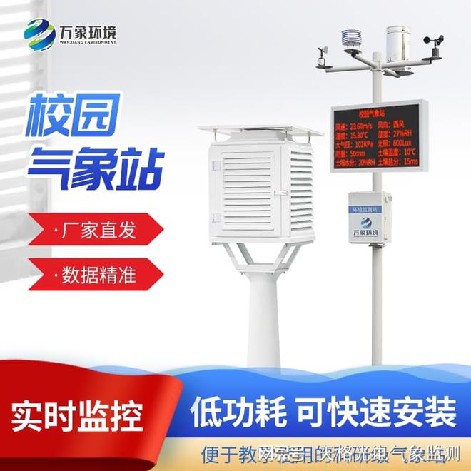 科普校园气象站系统-校园教学气象站设备的介绍跟作用(图1)