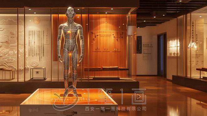 最新学校中医药传统文化实训基地设计数字化中医药展厅设计方案(图4)