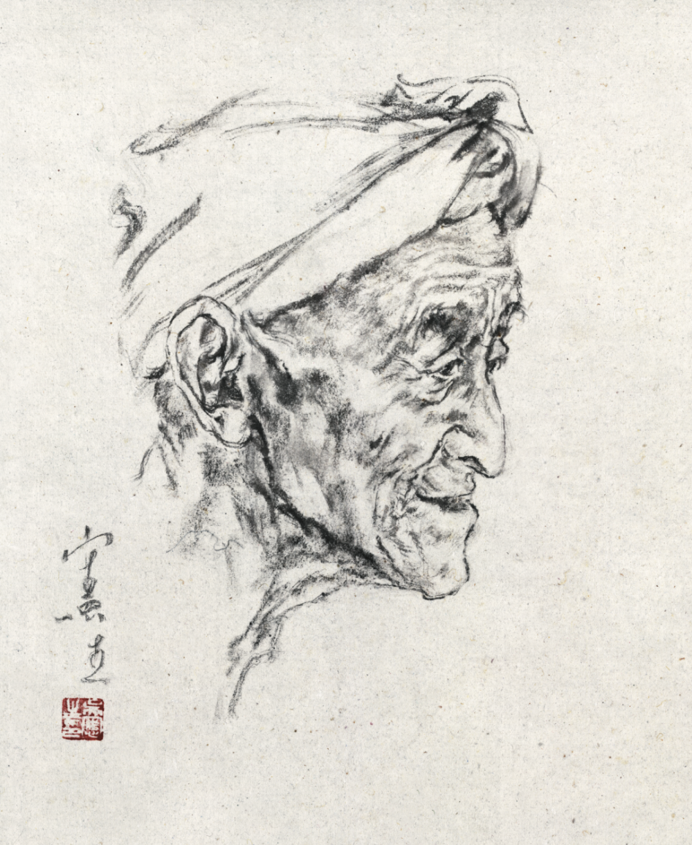 48幅经典水墨头像带你从素描走向水墨｜吴宪生著《头像临本(图5)
