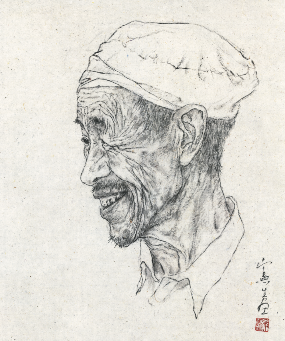 48幅经典水墨头像带你从素描走向水墨｜吴宪生著《头像临本(图7)