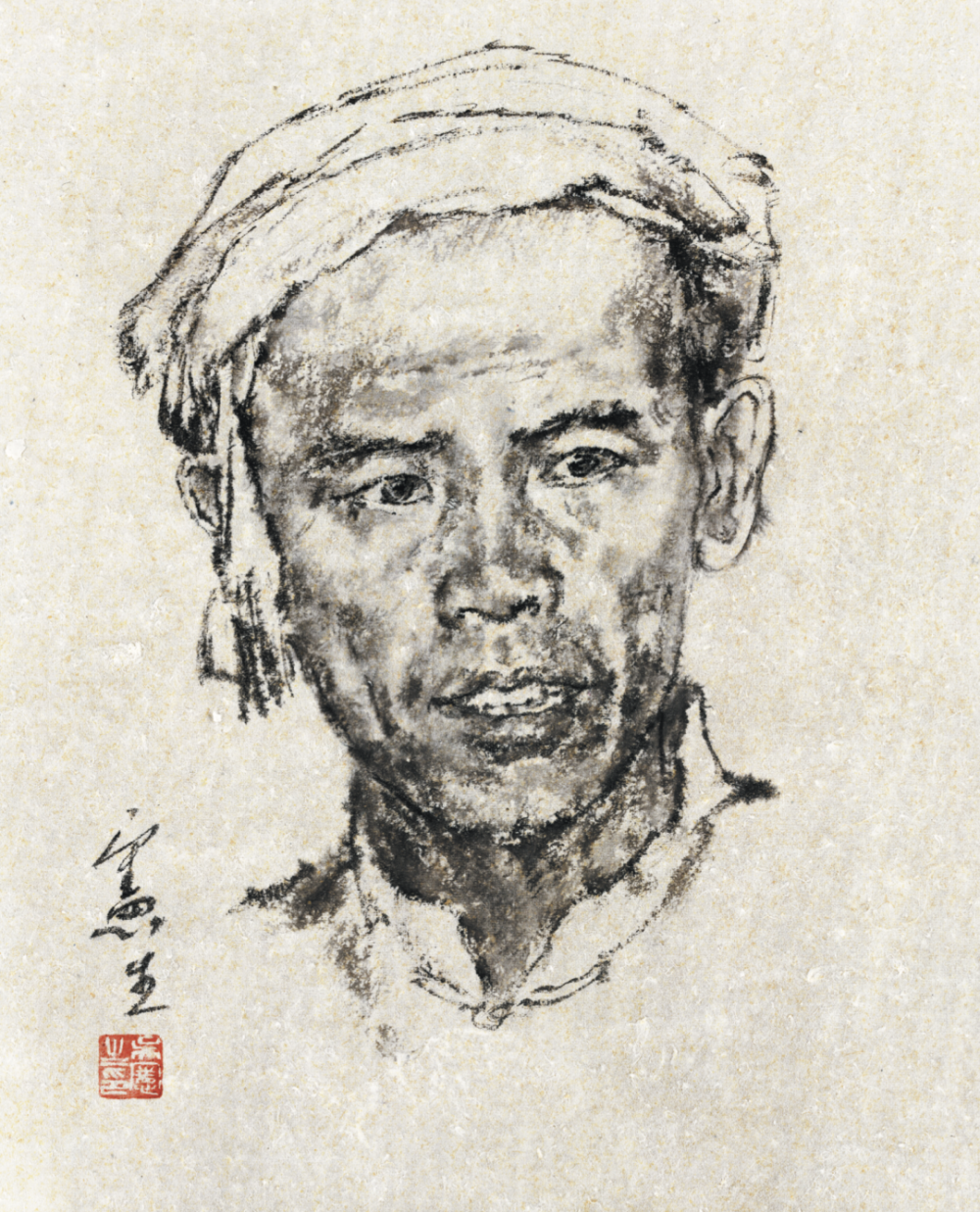 48幅经典水墨头像带你从素描走向水墨｜吴宪生著《头像临本(图10)